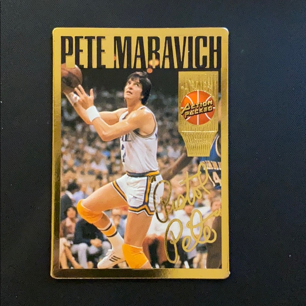 Lot of 4 basketball cards Maravich Brandon etc - Picture 3 of 10